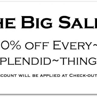The Big Sale is on!!