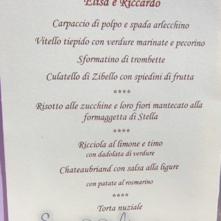 italian wedding…