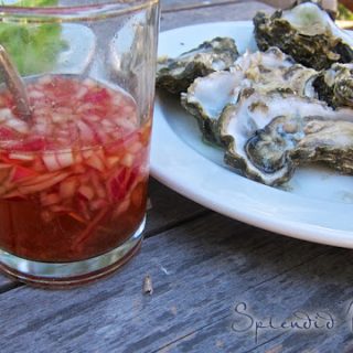 oyster, oyster, I’ve been thinking about mignonette sauce…
