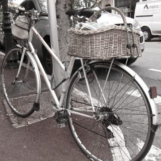 bicycles with baskets…..