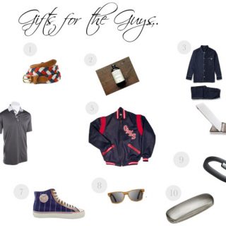 A Gift Guide for the guys in your life…