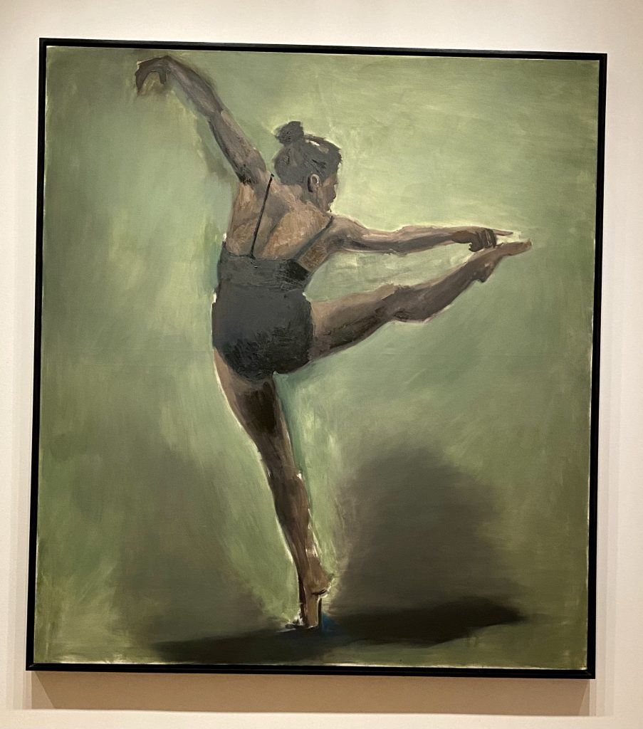 Ballet dancer, oil painting, Donald Byrd, Seattle Art Museum, Virginia and Bagley Wright collection 