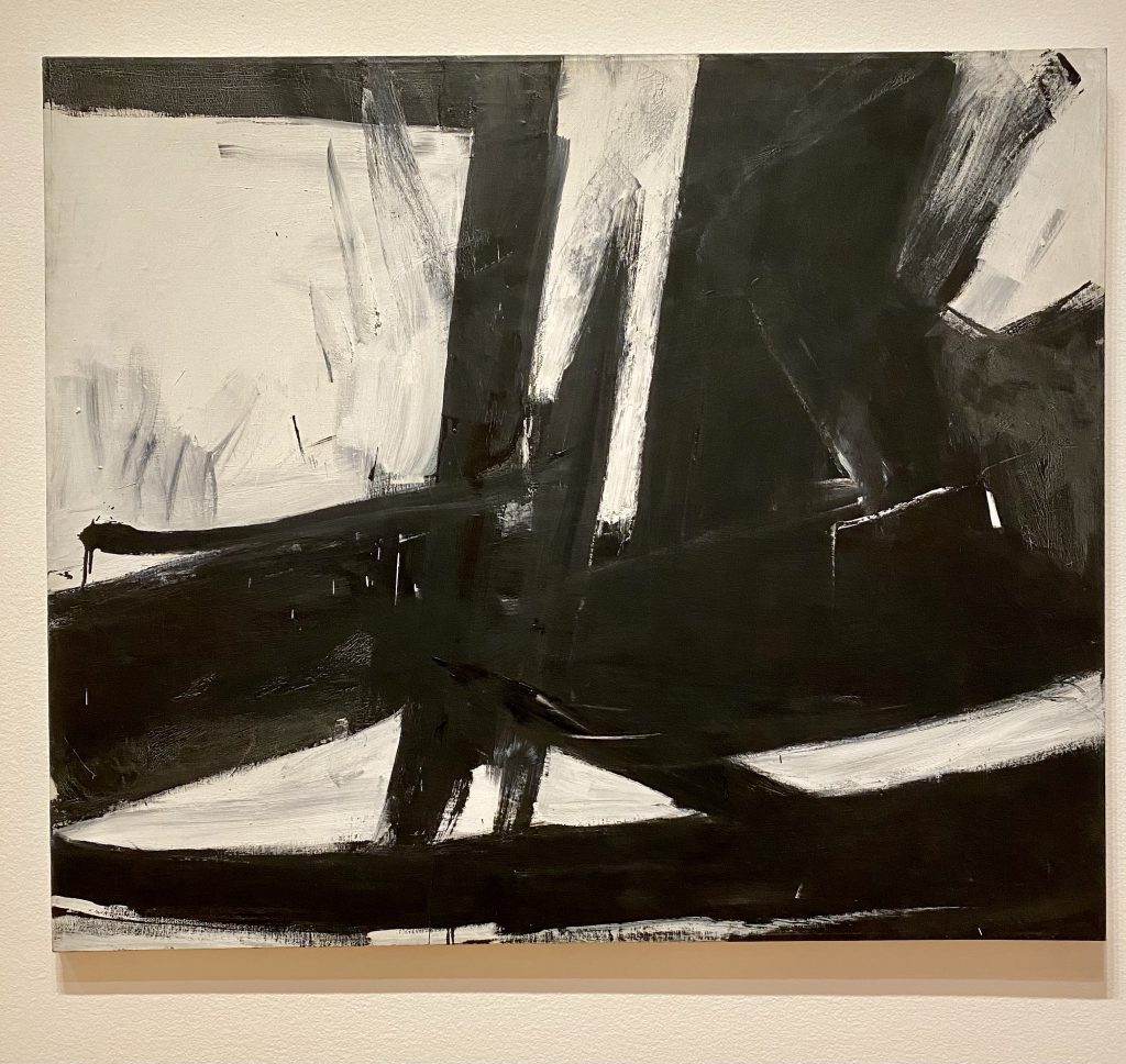 Cross sections, black and white oil on canvas, Franz Kline, Virginia and Bagley Wright Collection, Seattle Art Museum