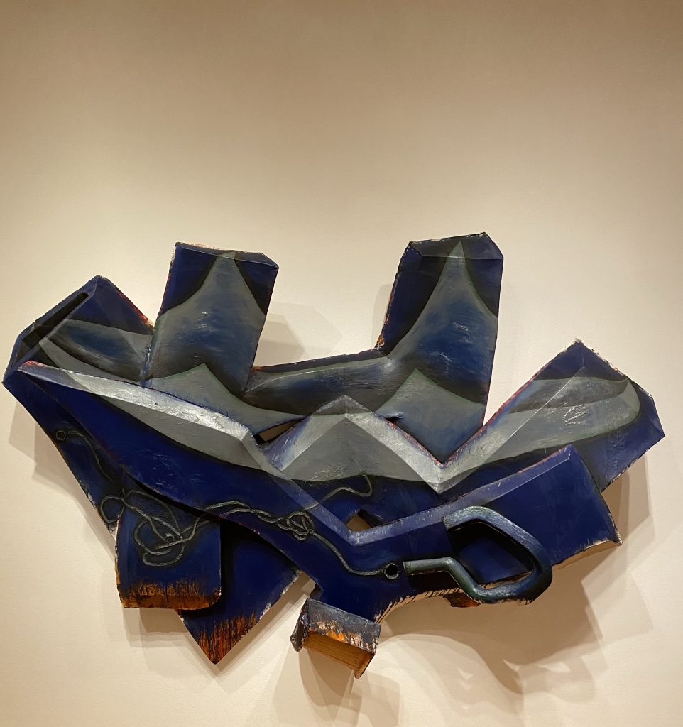 Blue wall sculpture, Virginia and Bagley Wright collection, Seattle Art Museum