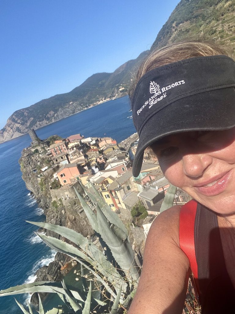 Vernazza, Selfie, Emily Heston, Cinque Terre, Sentiero Azzo, adventuress domestista