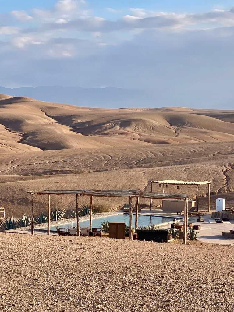 Scarabo camp, Agafy desert, white tents, indoor outdoor living, Bedouin tents, nomadic lifestyle, Atlas Mountains, luxury camp, luxurious adventures, the adventuress domestista rides again, desert pool