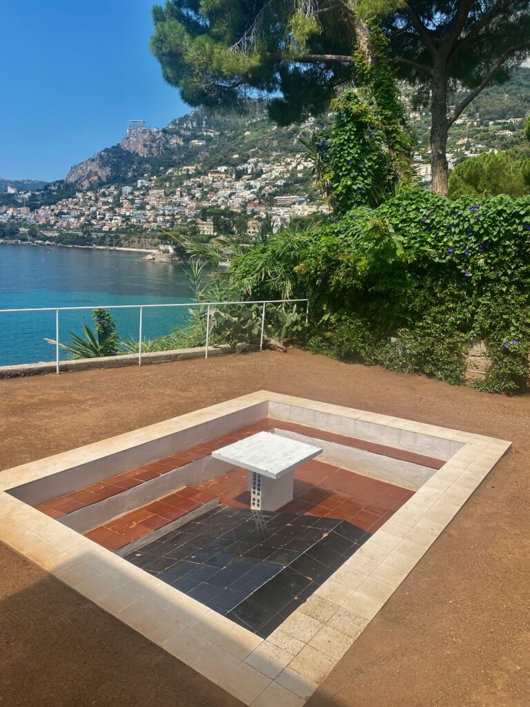 Roquebrune Cap Martin, South of France, Eileen Gray house, E-1027, Mediterranean Sea, pool