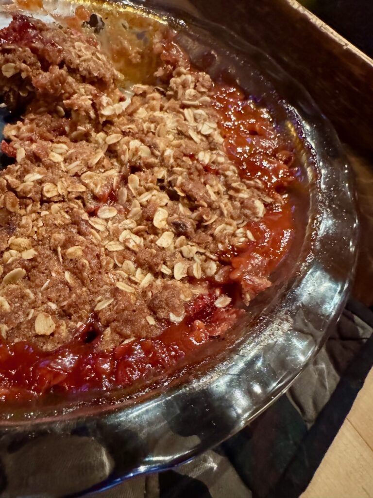 Rhubarb Strawberry tart