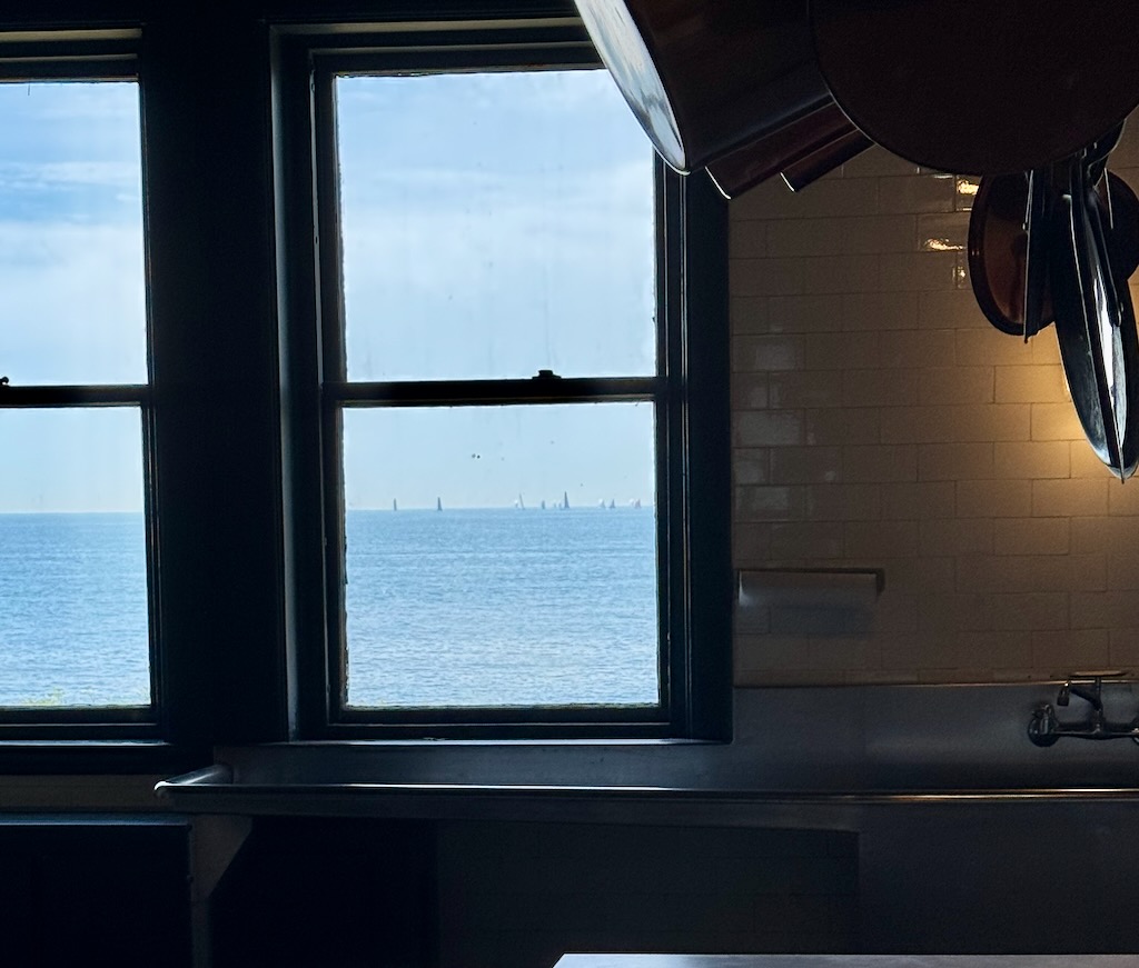 Rough Point, Doris Duke, Newport, RI, kitchen window views