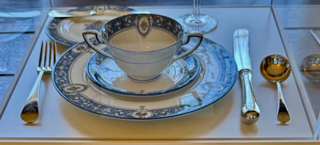 Rough Point, Newport, RI, Royal Dalton Portia service, Gorham silver